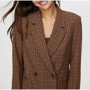Sunday Best Freshman Plaid Academia Jacket Aritzia Career M NWT Prep Old Money